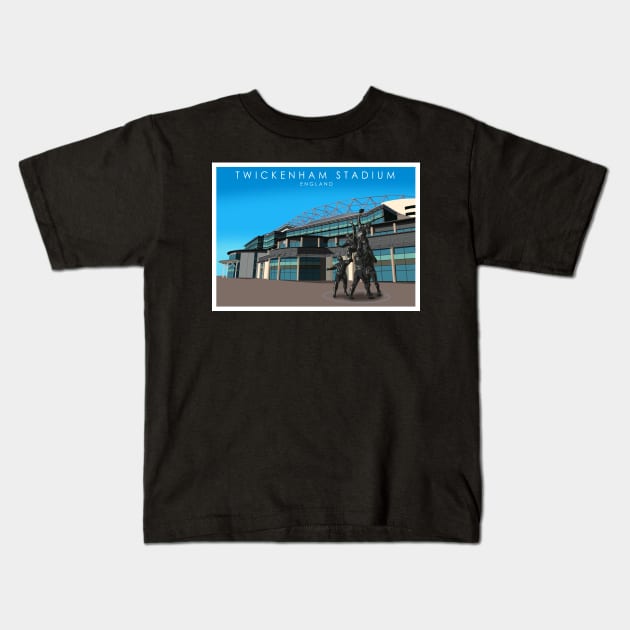 Twickenham Stadium Kids T-Shirt by Omega Art